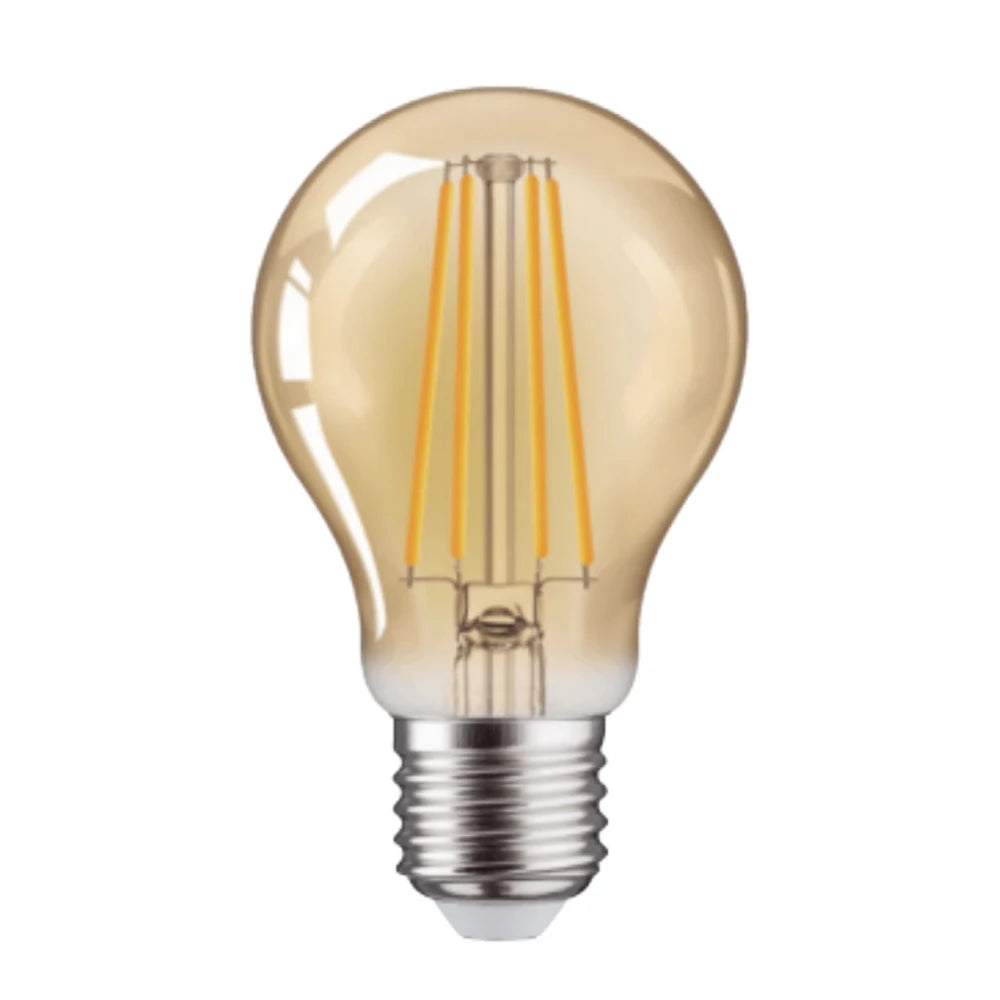 In Stock Wholesale A60 E27 7w 820lm 2700k Save Energy Edison Glass Filament Led Bulb Light Home Shop