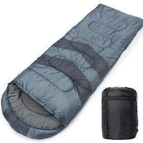 Cheap Human Shaped Mummy Style Nylon Cotton Filled Camping Sleeping Bag for Adults Unisex 3 Season Use 33x75in