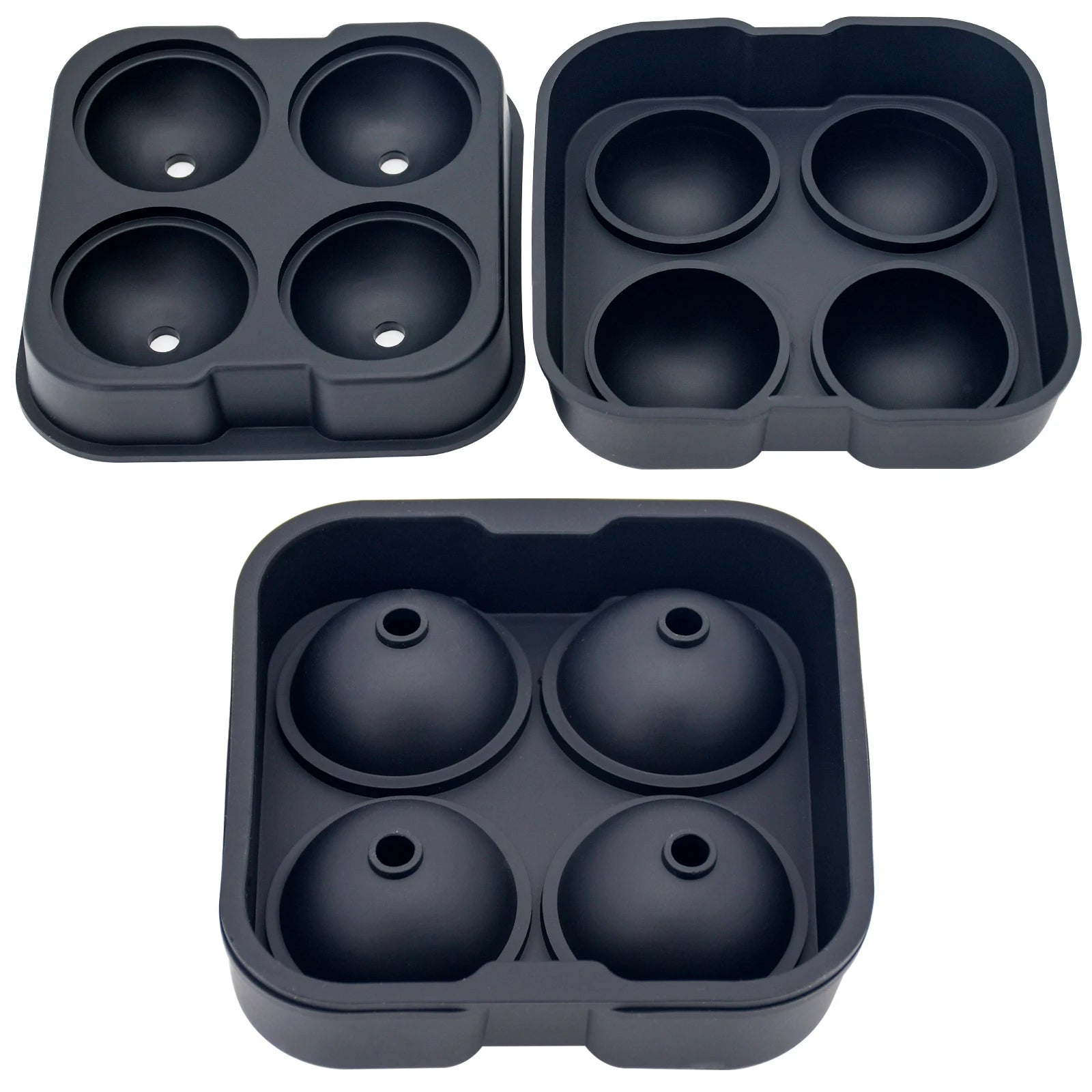 Silicone Ice Maker 4 Cubes 4.5 cm Ice Ball BPA Free Reusable Regular Item Hot Sale Silicone Ice Maker