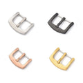 Custom Watch Strap Buckle Brush Polished Stainless Steel Watch Buckle 18mm 20mm 22mm 24mm Silver Gold Black for Leather Band