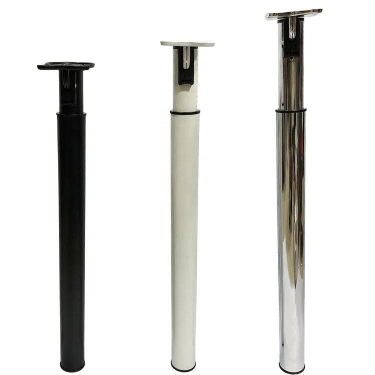 Modern Metal Folding Telescopic Table Legs Iron Heavy Duty Strong Load-Bearing Adjustable Anti-Slip Feet Protect Dining Kitchen