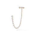LOZRUNVE Dubai Luxury Cubic Zircon Chain Ear Cuff Earring Silver 925 Jewelry
