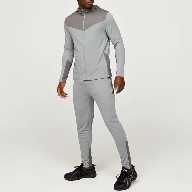 Custom 3M Reflective Design Logo Tracksuits 4 Way Stretch Wind Breaker Active Wear Tracksuit for Man