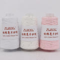 100g 800m Wholesale Fancy 100% Cotton Yarn 2mm Transparent Sequins High Tenacity Hand Knitting Weaving Embroidery Sewing