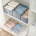 Storage Box Clothing Cotton Linen Foldable Large Capacity Pet Stuff Rectangle Storage Box Toys Clothing Drawer Jeans