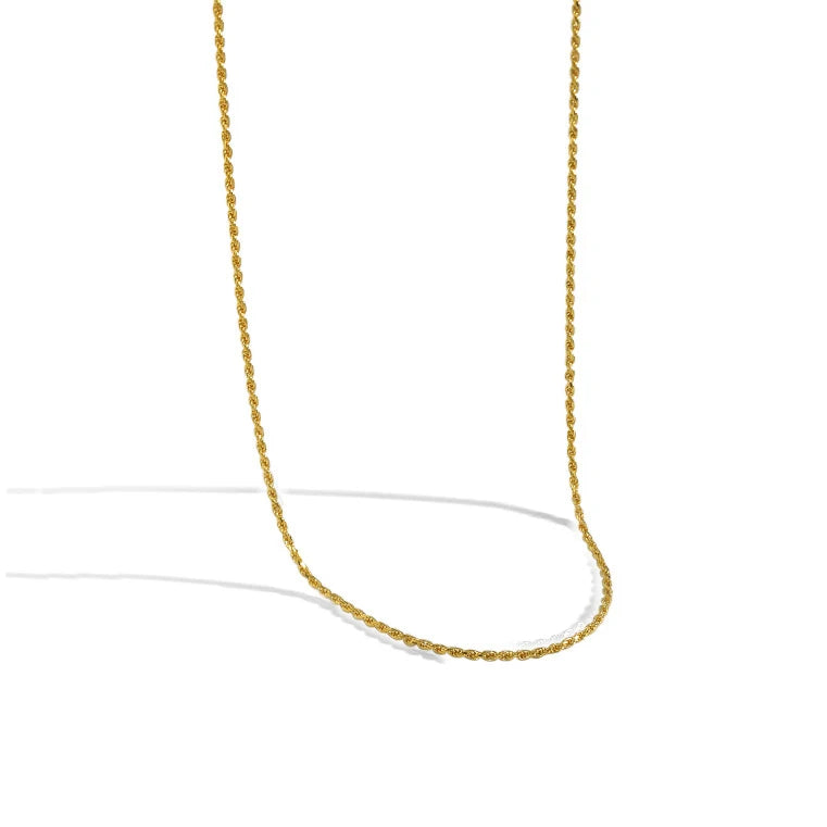 WMYH079 S925 Sterling Silver Rope Chain Solid Link Necklace 1.2MM Braided Twist Necklace for Men Women Boys Girls