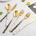 18/10 Korean Style Stainless Steel Portable Fork Spoon Chopsticks Travel Camping Reusable Cutlery Set