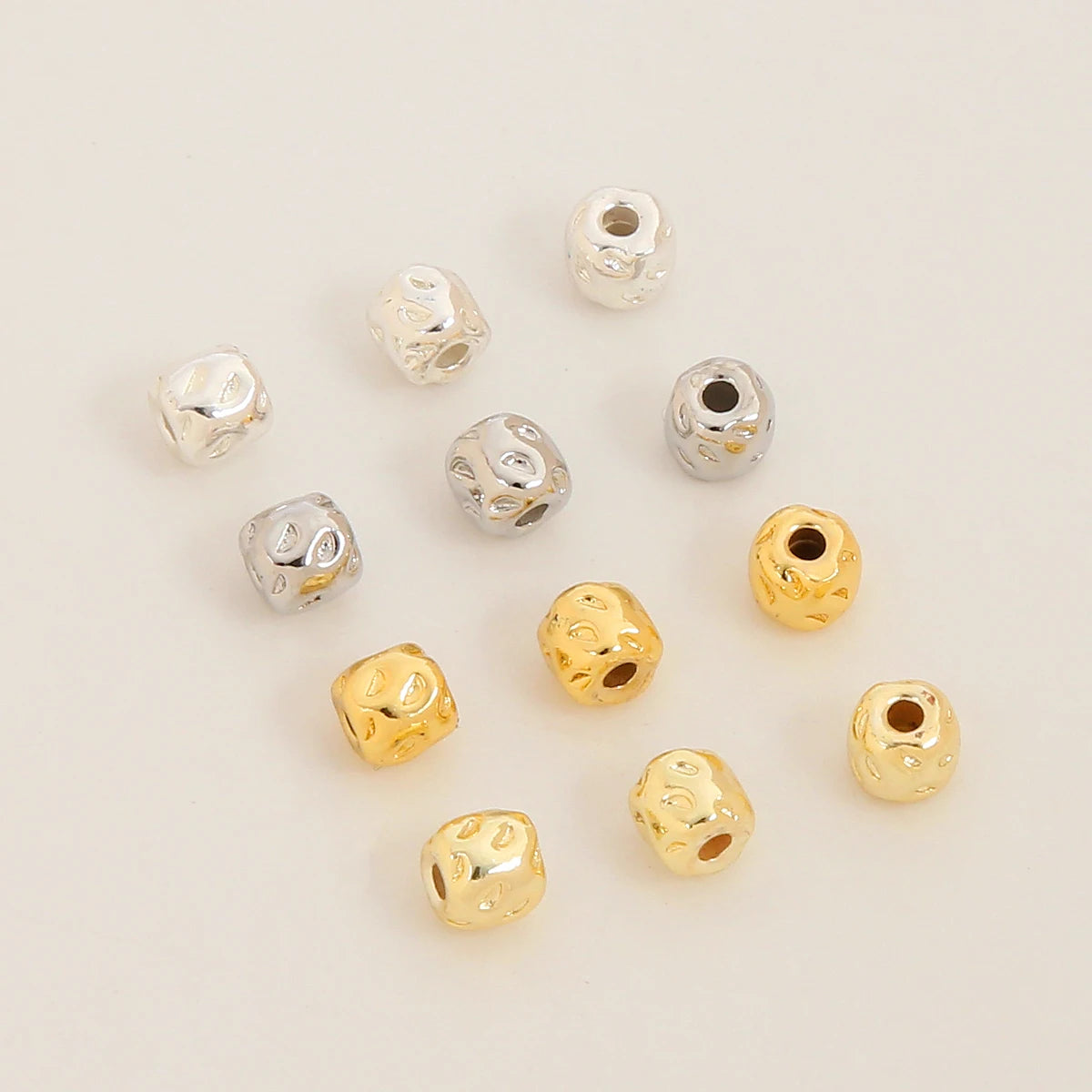 14K/18K Gold Plated Brass Flower Shape Loose Beads New Strawberry Design for Jewelry Making