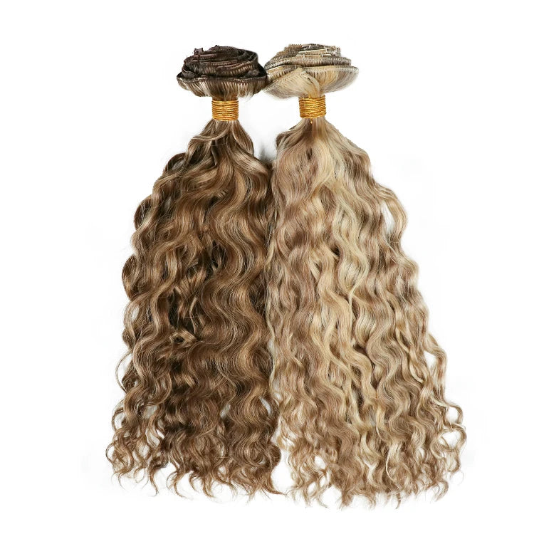 Drop Shipping Customized Any Color Strong Durable Brazilian 100 Human Hair Clip in Extensions
