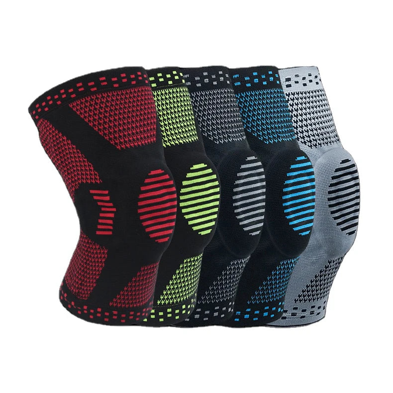 SHIWEI-HX045#Factory Price Silicone Knee Support Knee Sleeve Compression Knee Brace