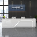 QTZ49 Minimalist Design Modern Salon Reception Desk for Office Hotel School Hospital or Supermarket Front Desk Reception
