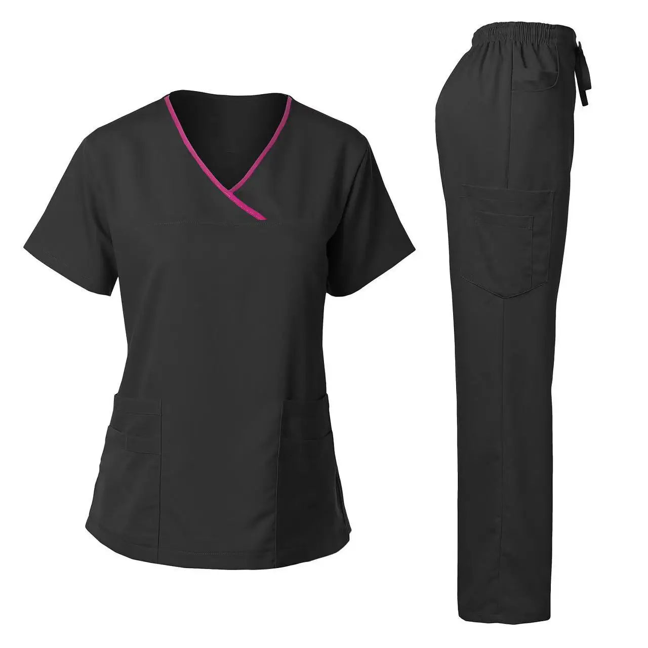 Scrub Suit Clothes Medical Suits for Women Short Sleeve Full Set Nurse Set Hospital Uniform Surgical Clothes