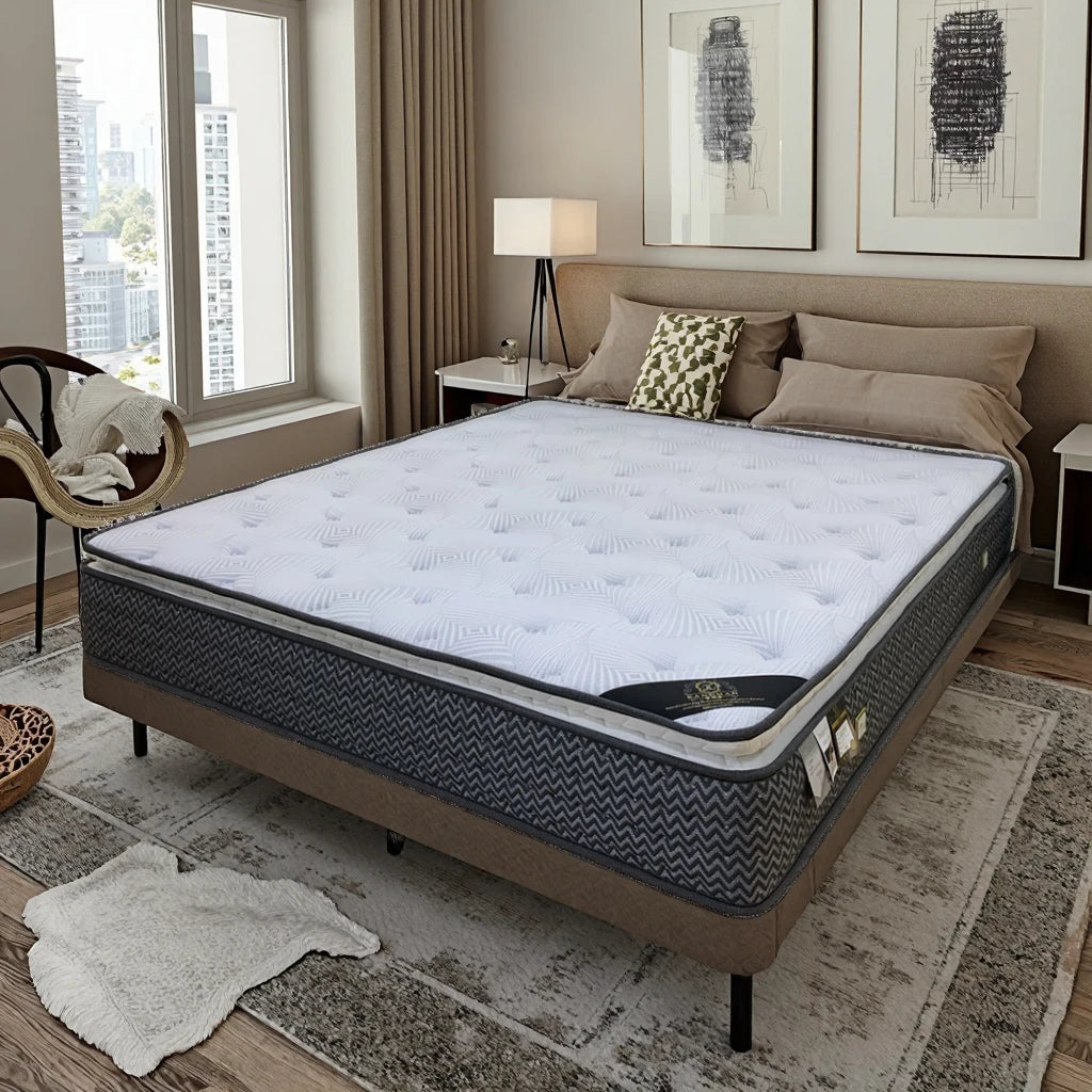 Wholesale 12-Inch Hybrid Roll up Pocket Coil Spring Bed Mattress Box Queen/King Size for Home Furniture Direct Factory Pricing