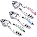 Hot Selling Zinc Alloy Gadgets Garlic Press Steel Blade Potato Peeler Garlic Press Stainless Steel Garlic Press