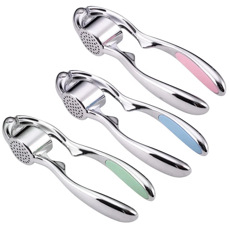 Hot Selling Zinc Alloy Gadgets Garlic Press Steel Blade Potato Peeler Garlic Press Stainless Steel Garlic Press