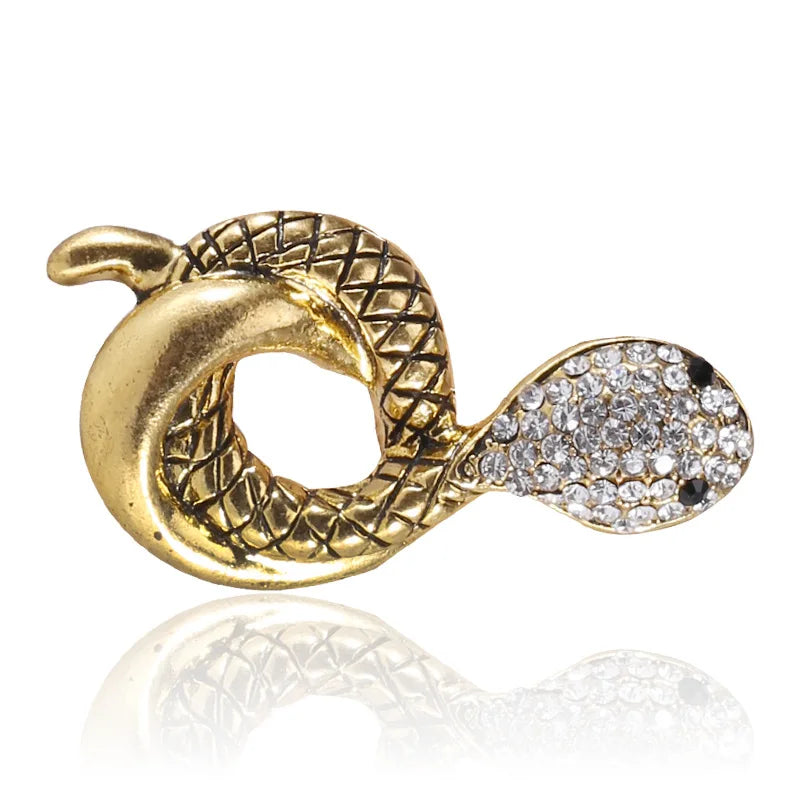 Wholesale Luxury Animal Brooches Pin Snake Brooch for Man or Woman Clothes Party Wedding Decoration