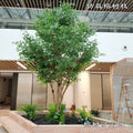 OV Wood Trunk Artificial Ficus Banyan Tree Plant for Decoration