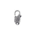 Boho Style Oxidized Plated 925 Sterling Silver Swivel Lobster Clasp With Geometric Pattern for Bracelet Necklace Chain