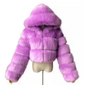 Latest Fashion Ladies Winter Jackets Short Style Red Faux Fox Fur Coat Fur Womens Coats