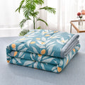 Hotel Super Soft Woven Striped Festival Quilted Warm 100% Polyester Camping Bed Shiny Light Down Fill Customizable Blankets