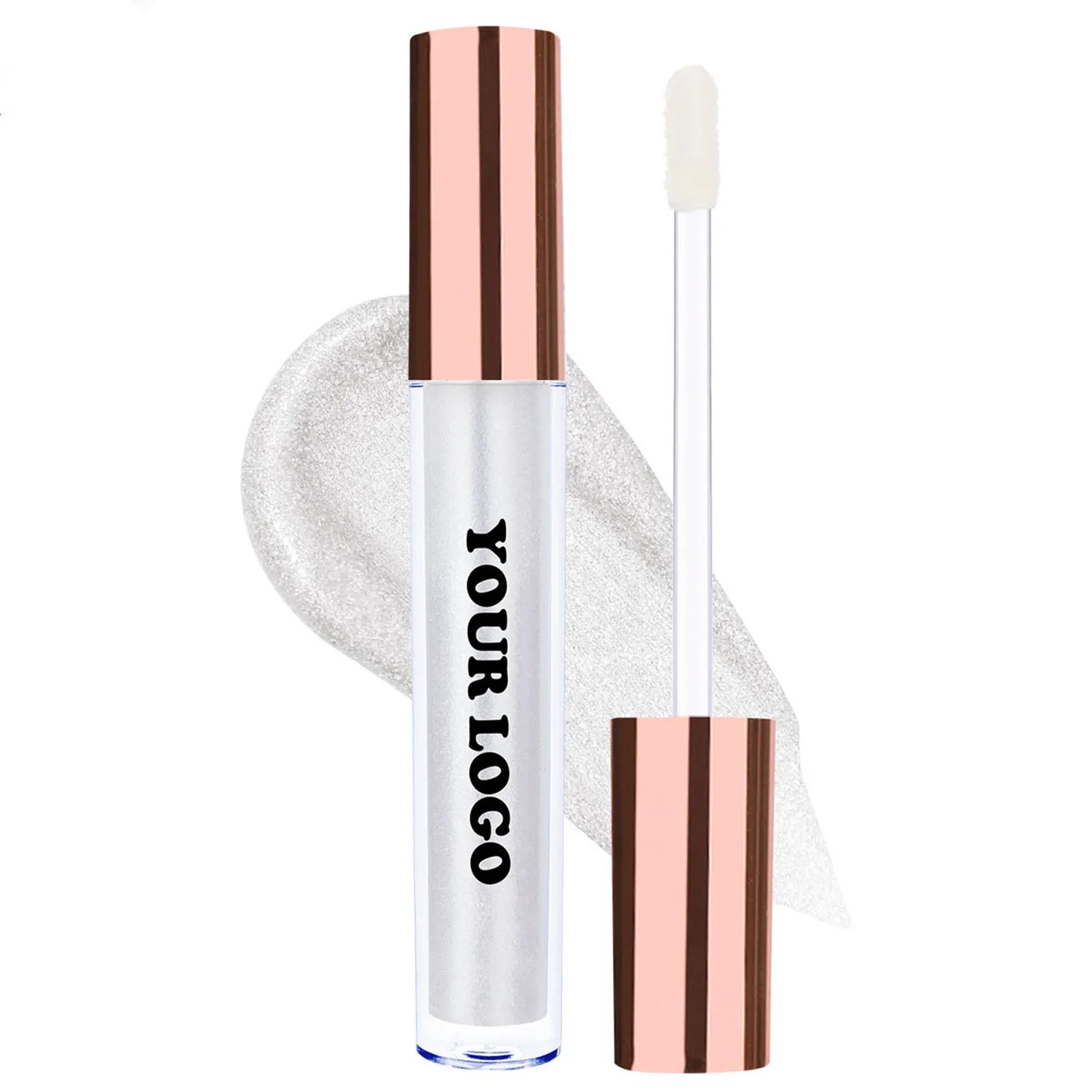 Wholesale Hydrating Moisturizing Private Label Stay Glossy Cosmetic Beauty Vegan Clear Shimmer Glitter Lip Gloss