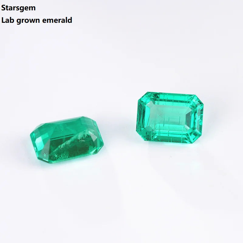 Starsgem Good Quality Fancy Vs1 f Color Lab Green Lab Grown Diamonds Emerald for Sale