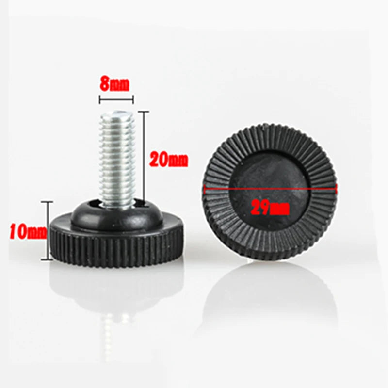 Furniture Leveler M6/M8/M10 Screw on Furniture Glide Leveling Feet Floor Protector Heavy Duty Adjustable Leveler for Chair Leg