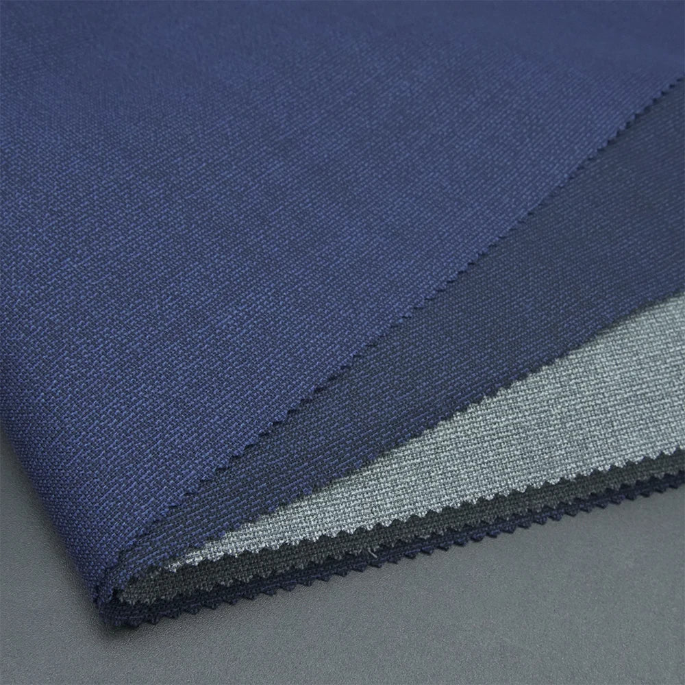 Best Price Stock Organic Blend 70%W 30%P Wool/Polyester Yarn-Dyed Worsted Merino Wool Fabric for Men's Suits and Jackets