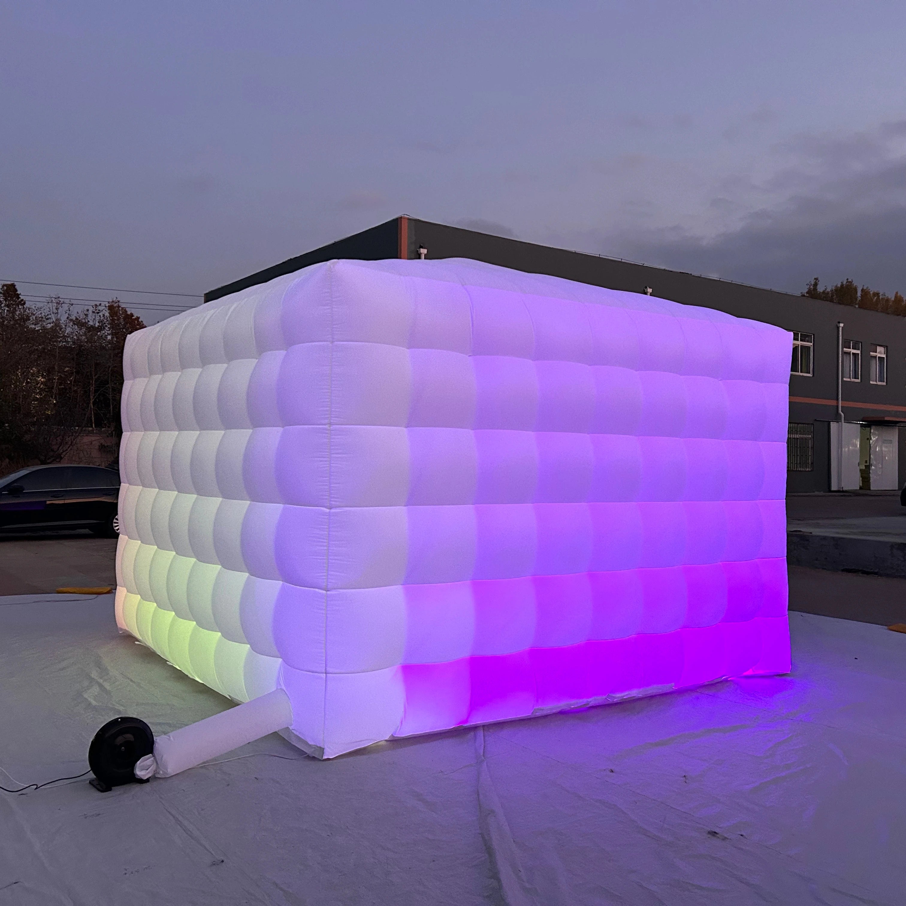Wholesale Inflatable Nightclub Inflatable Light Party Tent Blow up Cube Photo Booth Advertising Custom Inflatable House Tent