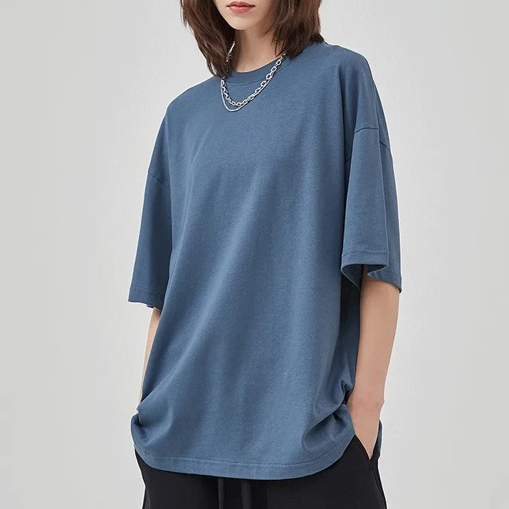 230gsm Heavyweight Men T Shirt Print 100% Cotton Blank Oversized Tshirt