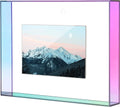 Modern Acrylic Floating Picture Frame Colorful Magnetic Tabletop Wall Mounted Photo Display Freestanding Portrait Landscape