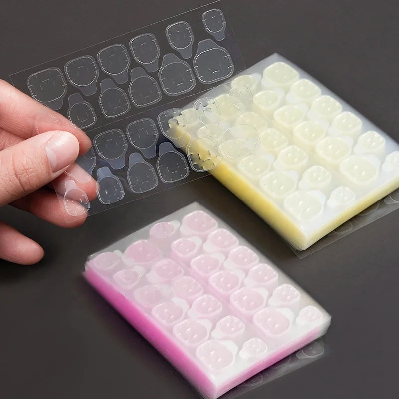 Wholesale French Tip Press UV Nail Glue Tape Waterproof Adhesive Tabs Transparent Double-Sided Eco-friendly Non-toxic for Nail