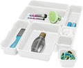 8 Bin Interlocking Injection Drawer Organizer PP Eco-Friendly Office Storage Bins Square Shape for Kitchen & Bathroom 1 Set