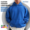 Heavy Weight 100% Cotton Solid Blank Hoodies Men Custom Embroidery Logo 400 Gsm Unisex French Terry Oversized Breathable Hoodies