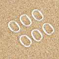 925 Sterling Silver Close Unsoldered Jump Rings Open Jump Rings Oval Connector Rings for Necklace Diy Jewelry Finding