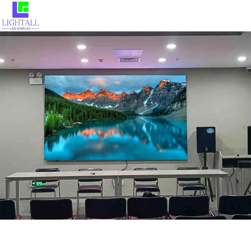 LIGHTALL P2mm 640x480mm Indoor Full Color LED Display 800cd Brightness 3-Year Warranty Wall-Mounted Front Maintenance IP65