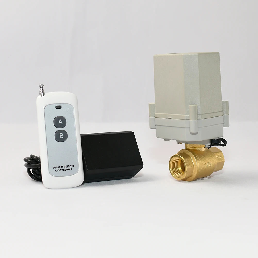 DN15 Brass Wireless Remote Control Valve Electric Actuator Valve Motorized Ball Valve