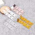 2024 Modern Acrylic Trendy Letters Bride Earrings Glitter Pendant Long Drop Wedding Party Jewelry for Women