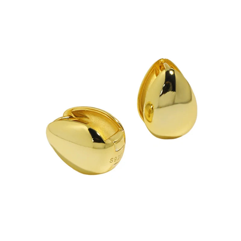 MELYNN Wholesale Stud Earring Water Drop 925 Sterling Silver Jewellery Platinum Gold Plated Silver Earrings