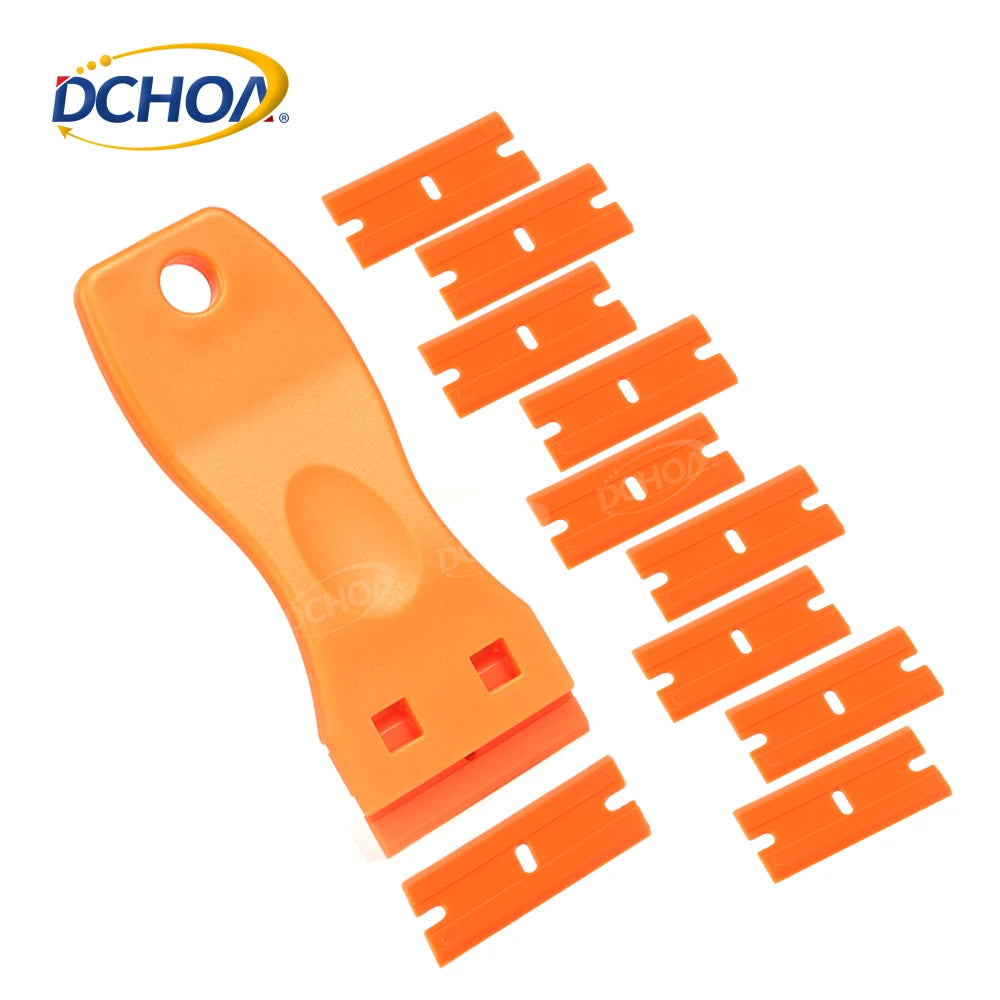 DCHOA Hot Sale Safety Car Sticker Window Tint Plastic Razor Blade Scraper