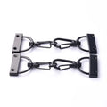 Wholesale 25mm Metal Black Snap Hook Webbing End Clip Bag Strap Leather End