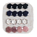 Wholesale Hand Carved Crystal Gemstone Natural Quartz Black Obsidian Six-pointed Star Crystal Hexagon Pendants for Healing Gift