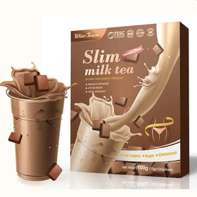 Chocolate Flavor Slim Milk Tea Meal Replacement Nutrition Shake Powder Weight Loss Diet Skimmed Milk Tea
