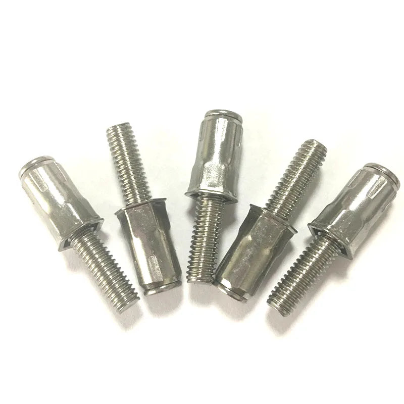 Stainless Steel Blind Rivet Studs Rivet Bolts Riv Studs with Coarse Thread M6
