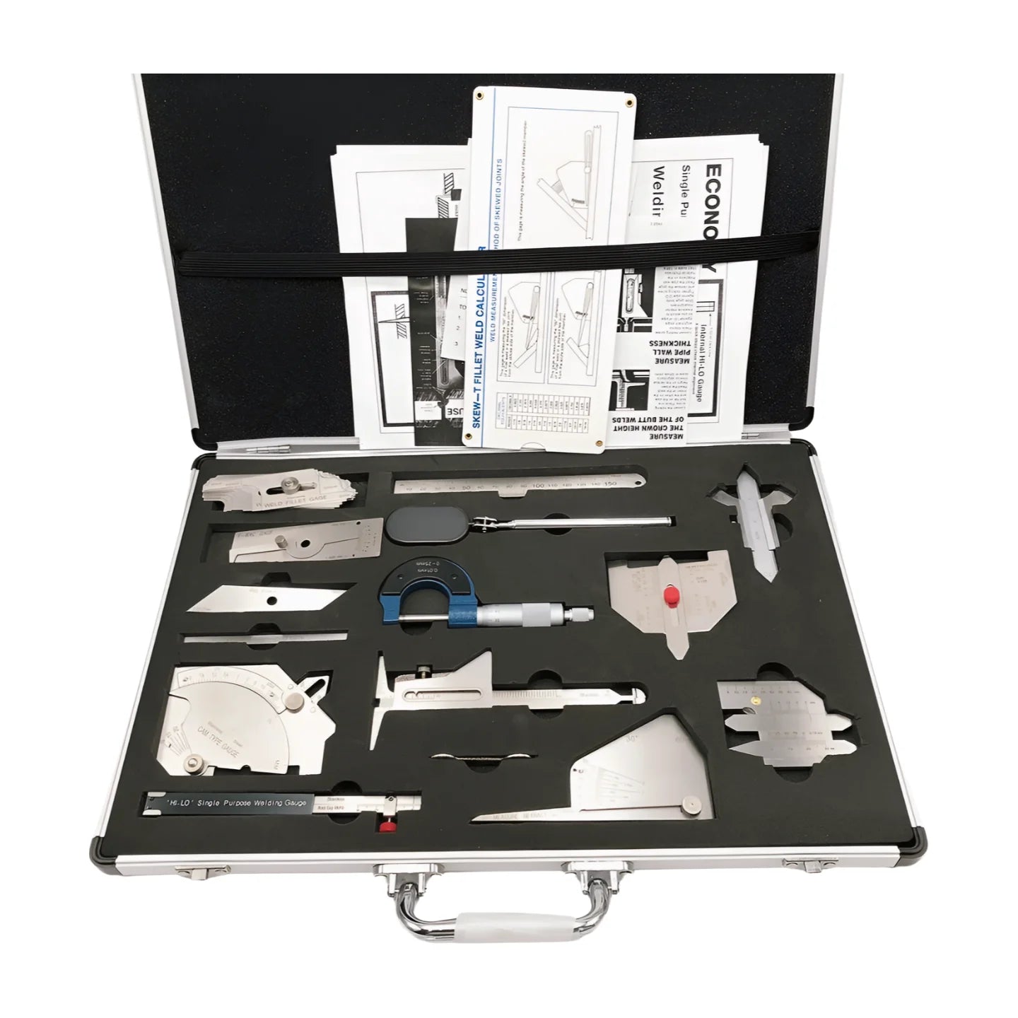 Combined Welding Gauge Kit for Ulnar Welder Inspection 13-Piece Soldering Ruler and Easy-to-Use Test Set