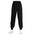 Unisex Traditional Chinese Linen Kung Fu Pants Sportswear Training Martial Arts Wear Heat-Transfer Printed 160g Fabric Custom