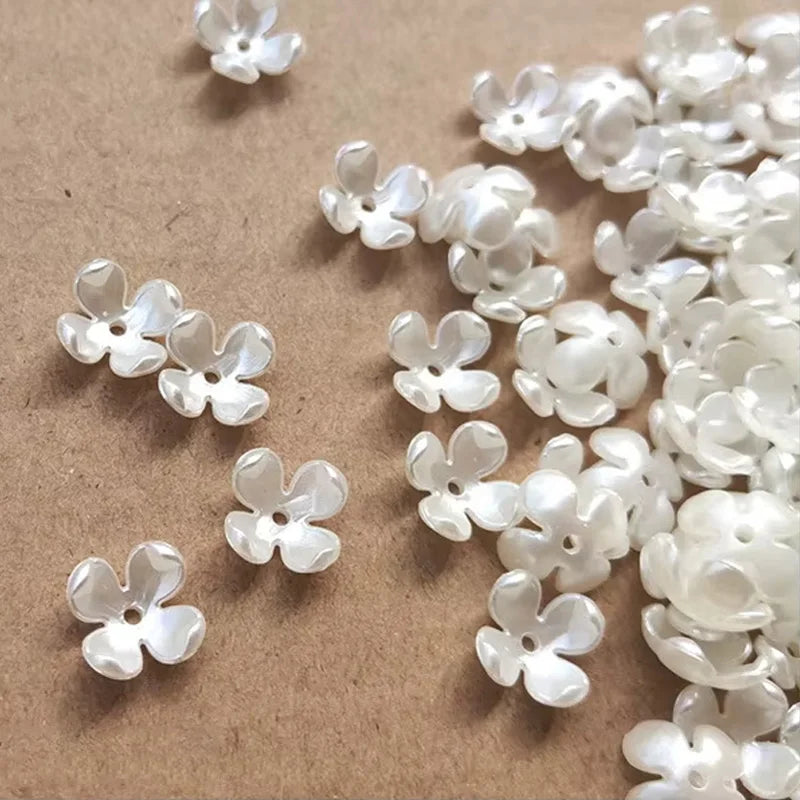 Flower Shape ABS Beads Wholesale Beaded Loose Pearls for Handmade Artificial Pearls ABS Beads for Jewelry Making