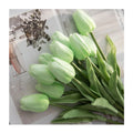 Multicolor Tulips Artificial Flowers Faux Tulip Stems Real Feel Pu Tulips for Christmas Decoration Flowers