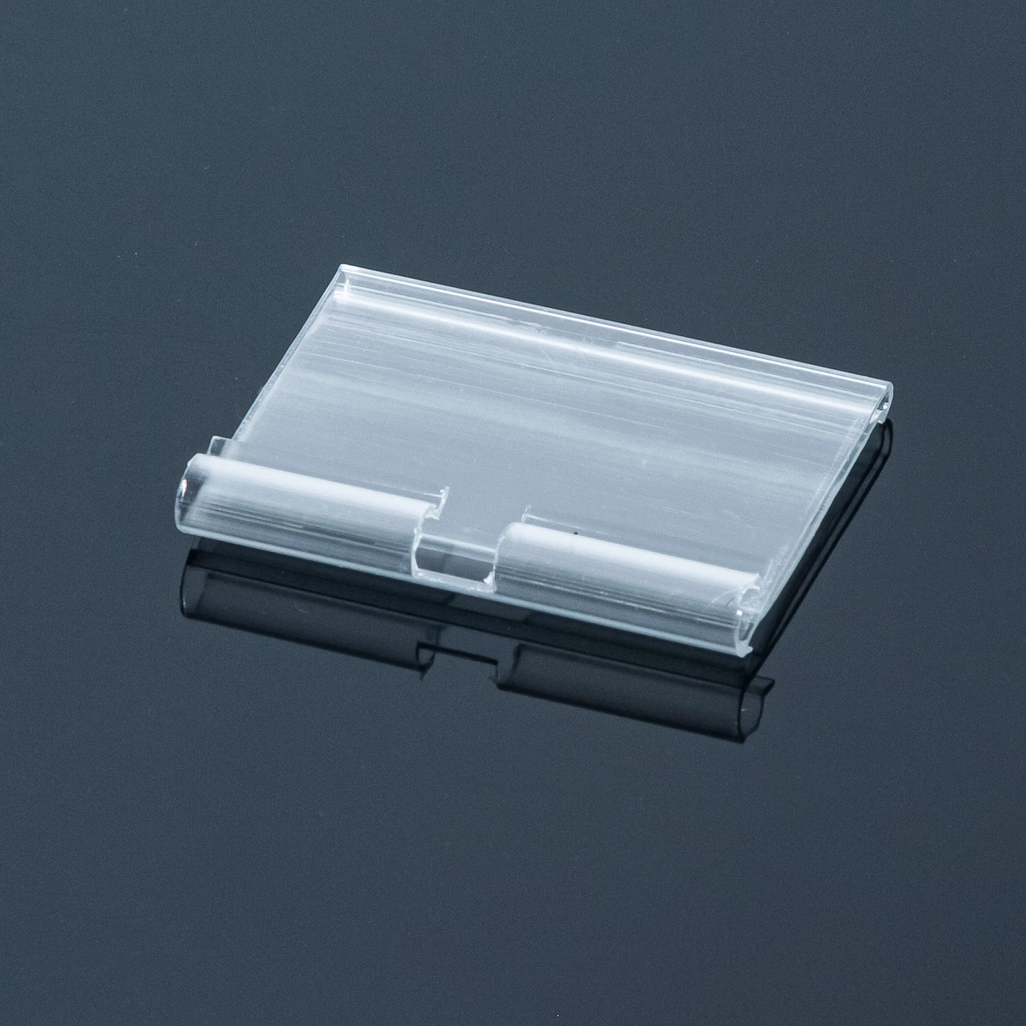 Hookei Plastic Pvc Extrusion Clip-on Data Strip Label Holder Shelf Price Holders Hanging Shelf Talker for Supermarket Shelf