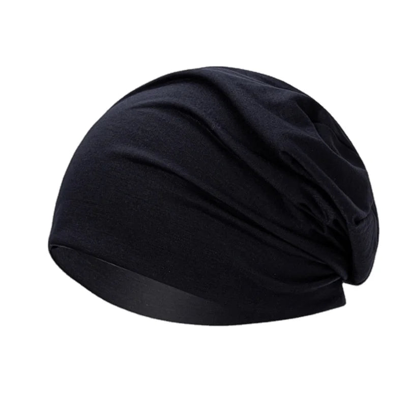 100% Cotton Slouchy Beanie Hat for Men Women Hip-Hop Style Soft Lightweight Running Beanie Business Appropriate Chemo Cap for